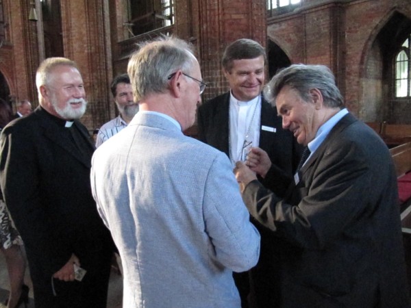 
Pfarrer Axel Luther aus Berlin, Bischof Bogusz und Professor Witt
