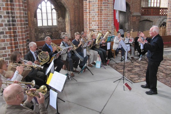 Ev. Gottesdienst - Bl�ser aus Eberswalde mit Kantor Hermann Euler